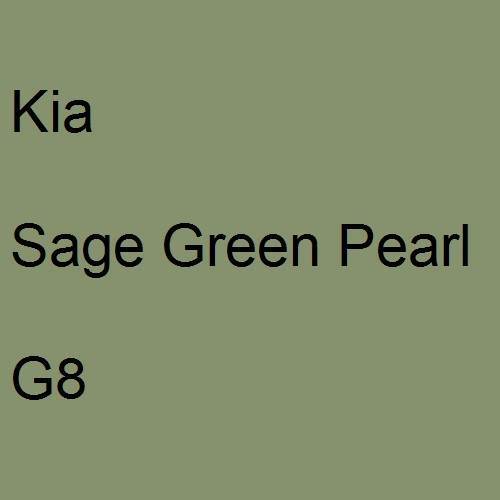 Kia, Sage Green Pearl, G8.